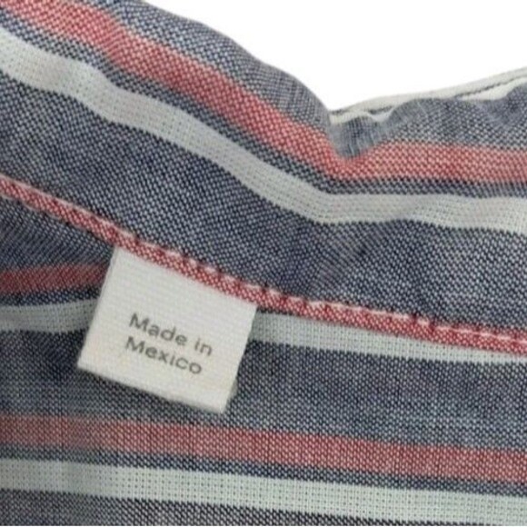 Grayson Frank & Eileen Hero Long Sleeve Button Top Striped Gray Women's 2 Small‎ - Picture 7 of 10